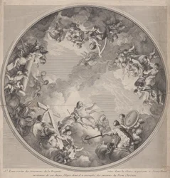 Saint Louis présentant son épée au Christ, d