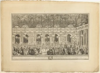Décoration pour un bal masqué donné par le roi