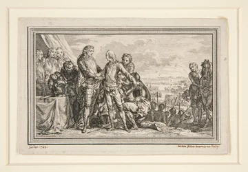 Le Roi arme le Dauphin à Fontenoy