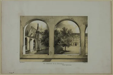 Vue intérieure du terrain de loisirs