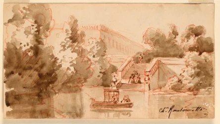 Vue imaginaire du château de Vaux-le-Vicomte
