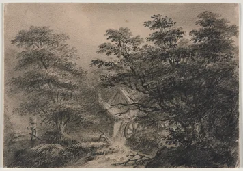 Paysage avec moulin