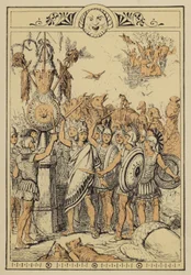 Histoires de Lucien : Le peuple de la Lune surpris par les centaures des nuages