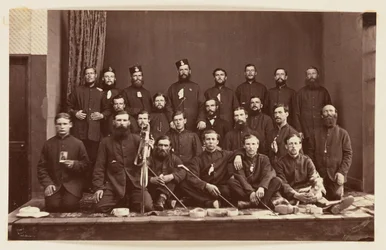 Portrait de groupe militaire