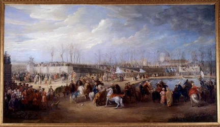 Réception de Mehemet Effendi ambassadeur turc auprès du grand Sultan Achmet par le roi Louis XV le 21 mars 1721 aux Tuileries