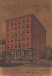 Brewster & Co. Fabricants de carrosses, 372 & 374 Broome St., vers 1860-70