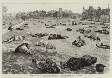Nos pauvres sans-abri de Londres, St James