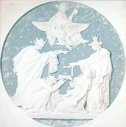 Conception pour un médaillon représentant la gloire de Napoléon (1769-1821)