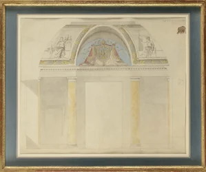 Étude pour la décoration du trône au Palais des Tuileries