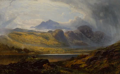 Llyn Crafnant, Moel Siabod au loin, nord du Pays de Galles