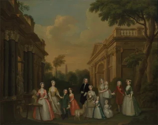 La famille Finch, c.1732