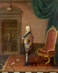 George II dans la Bibliothèque du Palais de St. James vers 1738