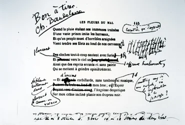 Épreuve corrigée des Fleurs du Mal