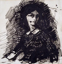 Portrait de Jeanne Duval, milieu du 19ème siècle