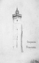 Campanile, Bologne, 1891