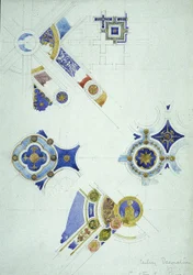 Décoration de plafond, Certosa di Pavia, 1891