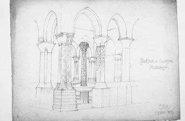 Fontaine dans le cloître, Monreale, 1891