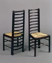 Chaises à dossier en échelle, c.1903