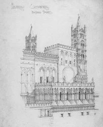 Cathédrale de Palerme, Tourelles orientales, 1891