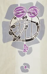 Reproduction moderne du pochoir original de Mackintosh pour décoration murale, motif de rose, 1902