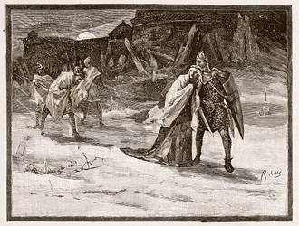 La fuite de Mathilde du château d