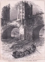 La fuite de la reine Éléonore : scène au pont de Londres en 1263