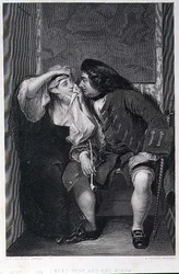 Oncle Toby et la veuve, gravé par Lumb Stocks