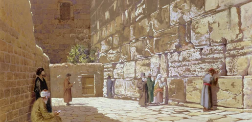 Le Mur des Lamentations, à Jérusalem, 1872