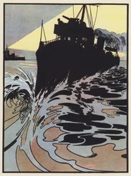 Un destroyer essayant d