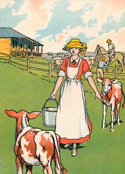Une ferme laitière australienne, 1912