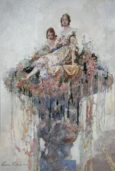 Fontaine de fleurs