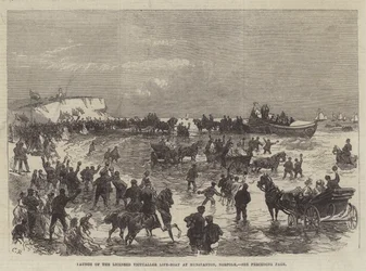 Lancement du canot de sauvetage des débitants de boissons autorisés à Hunstanton, Norfolk