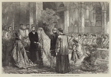 Mariage du duc de Norfolk avec Lady Flora Hastings, à l