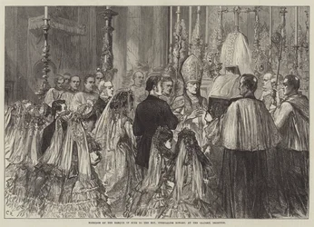 Mariage du marquis de Bute avec l