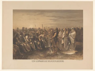 Assemblée populaire germanique (Série de vingt-quatre planches d