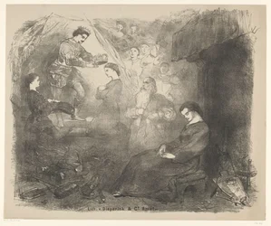 Scène de la pièce de théâtre Cendrillon
