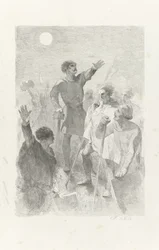 Wilfried entouré de ses guerriers