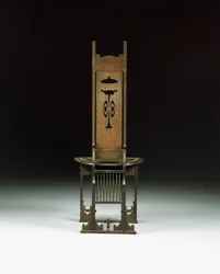 Chaise latérale, avec design ajouré, vers 1899