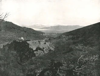 Lac Utah depuis Circle Point, Salt Lake City, USA, 1895