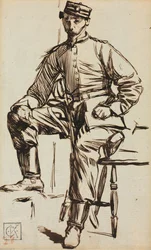 Charles Keene en tant que volontaire