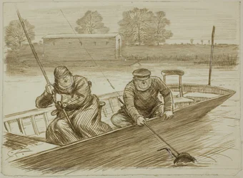 Scène de pêche