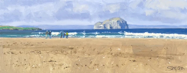 Bass Rock, Belhaven, 2015 (huile sur toile)