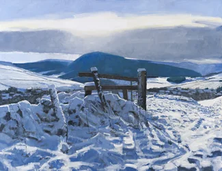 Frontières neige, 2012 (huile sur toile)