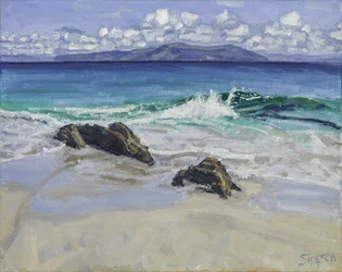 Vague déferlante, 2016 (huile sur toile)