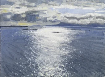 Soirée sombre, 2017 (huile sur toile)