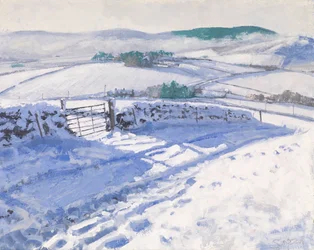 Neige : Brume sur les collines, 2016 (huile sur toile)