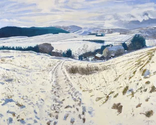 Track down the Hill, 2015 (huile sur toile)