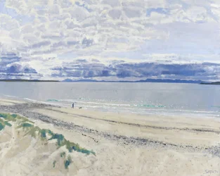 Promeneur et chien, 2012 (huile sur toile)