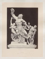 Rome : Groupe de Laocoon Vatican, vers 1860