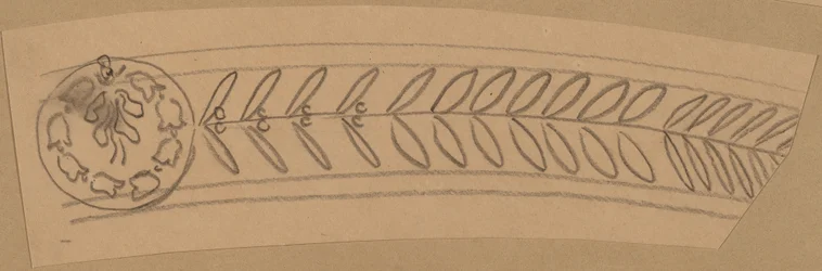 Étude pour un dessin de bordure